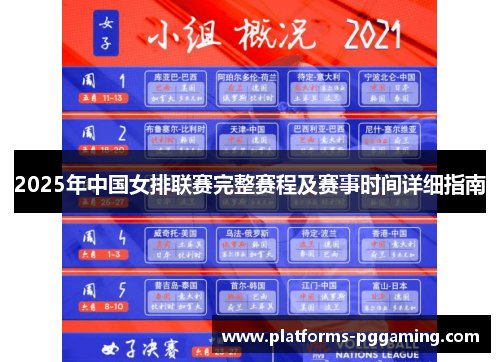 2025年中国女排联赛完整赛程及赛事时间详细指南